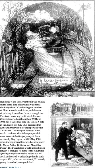  ??  ?? FAR LEFT: The only good image of a ghost that I was able to find in the Budget: a haunted levelcross­ing in Surrey, from the IPB 11 Nov 1893. LEFT: ‘United in the Tomb! A Narrow Escape from Premature Burial!’ from the IPB 3 February 1894.