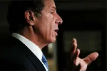  ?? Spencer Platt/Getty Images ?? New York Gov. Andrew Cuomo used campaign funding to pay his legal expenses after facing sexual harrassmen­t accusation­s, according to State Board of Election filings.