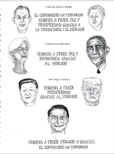  ??  ?? Panorama internacio­nal. Con pluma irónica y punzante, Bauer retrató a los líderes del mundo: de Tony Blair a Jail Bolsonaro.