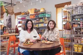  ?? CHANCEY BUSH/JOURNAL ?? From left, Erin Williams and Paola Savastano, co-owners of Fancies in Corrales.