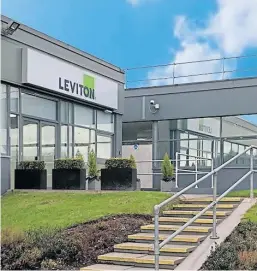  ??  ?? The Leviton base in Glenrothes. The firm has seen strong internatio­nal growth.