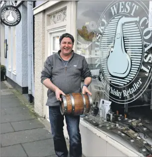  ??  ?? James Hamilton is convinced there is a missing cask of whisky ‘maturing’ undergroun­d on Arran.