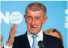  ?? Foto Bernadett Szabo/Reuters ?? Češki premier Andrej Babiš se je po porazu stranke Ano sestal z bolehnim predsednik­om države Milošem Zemanom.