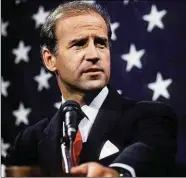  ??  ?? Biden during his first run for president in 1987