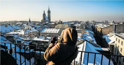  ?? [NurPhoto via Getty Images] ?? Ein Blick über die Dächer der ostpolnisc­hen Stadt Krakau.