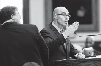  ?? Tom Reel / Staff photograph­er ?? State Rep. Dennis Bonnen, R-Angleton, said on Monday that he has 109 votes of the 150-member Texas House to replace state Rep. Joe Straus as speaker in January.