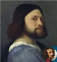  ??  ?? Anthony van Dyck (1599–1641) possedeva varie opere di Raffaello e Tintoretto, ma anche il Ritratto of Gerolamo Barbarigo (1510, olio su tela) di Tiziano (1480 circa – 1576), ora alla National Gallery di Londra