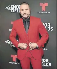  ?? ?? El actor Rafael Amaya encarnó durante una década a Aurelio Casillas, un personaje que le dio fama internacio­nal, gracias a Telemundo