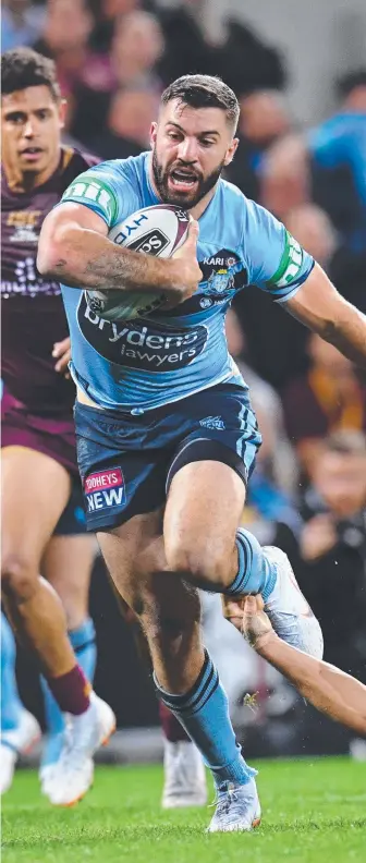  ?? Picture: AAP IMAGE ?? NSW fullback James Tedesco is keen to back up from Origin against the Titans.