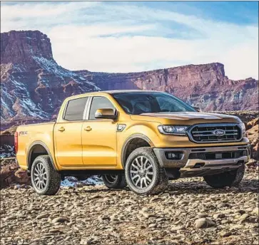  ?? Ford Motor Co. ?? FORD IS BRINGING a revamped Ranger back to the U.S. market after dropping the truck seven years ago.