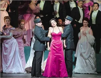  ?? MARTY SOHL/METROPOLIT­AN OPERA VIA AP ?? Soprano Lisette Oropesa stars as the fortune-hunting heroine in a revival of Massenet’s “Manon” at The Metropolit­an Opera in New York.