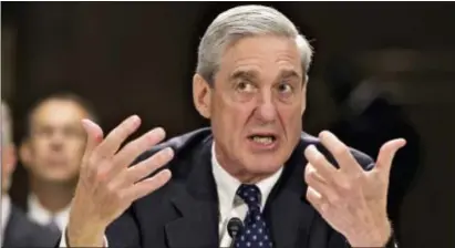  ?? ASSOCIATED PRESS ?? In this June 19, 2013, file photo, former FBI Director Robert Mueller testifies on Capitol Hill in Washington. In the latest bombshell surroundin­g the Trump White House, Mueller has been named special counsel to head up the investigat­ions into Russian...