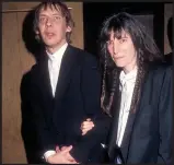  ??  ?? Patti Smith with her late husband Fred ‘Sonic’ Smith