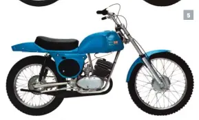  ??  ?? 4 & 5. La même année, les frères Rickman proposaien­t une 125 de cross et d’enduro avec un moteur Zündapp.