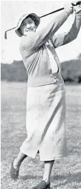  ??  ?? Big hitter Former British ladies captain Ysobel Greenlees, from Troon, who learned her golf in Prestwick