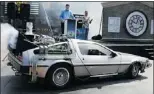  ?? — GETTY IMAGES FILES ?? A DeLorean became a time machine used by Michael J. Fox in the Back to the Future
movies.