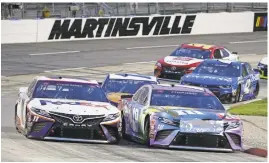  ?? STEVE HELBER/ASSOCIATED PRESS ?? After the annual Easter off-week, the NASCAR Cup Series resumes its marathon season this weekend under the Martinsvil­le lights — the second of three straight short track races on the schedule.