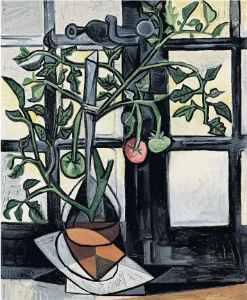  ??  ?? Picasso’s Plant de Tomates (1944) sold above estimate for £17 million at Sotheby’s