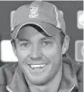  ??  ?? AB de Villiers