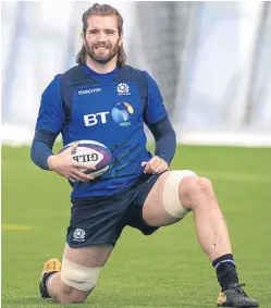  ?? Picture: SNS Group. ?? Ben Toolis at training yesterday at Oriam.