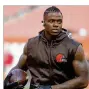  ??  ?? Josh Gordon discussed his addiction issues in a film on James’ Uninterrup­ted platform.