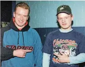  ??  ?? 1996: ein Brüderpaar, ein Verein – Daniel (rechts) mit seinem Bruder Christof Kreutzer an der Brehmstraß­e.