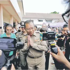  ?? — Reuters photo ?? Narongsak attends a news conference after resuming the mission to rescue the trapped boys and their coach.
