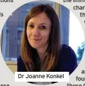  ??  ?? Dr Joanne Konkel