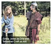  ??  ?? Emilia Jones as Orla and Sebastian Croft as Atti