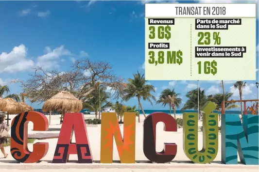  ?? PHOTO AFP ?? Le premier complexe hôtelier de Transat sera prêt à accueillir des clients à la fin de 2020. Il sera à moins de 40 km de Cancún.