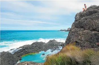  ??  ?? Northland’s Mermaid Pools are closed until the rock pools recover from recent damage.