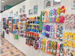  ?? ?? Fine yarns A range of wools are available