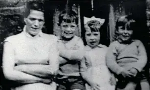  ??  ?? One of the ‘disappeare­d’: Jean Mcconville with three of her children