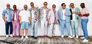  ?? CONTRIBUTE­D ?? A cappella group Straight No Chaser, which released the new studio album “Yacht On the Rocks” on June 23, performs with Ambrosia at Rose Music Center in Huber Heights on Saturday.