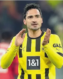  ?? (Ap) ?? Trattativa Il difensore tedesco Mats Hummels, 35 anni, è svincolato