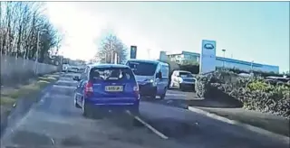  ??  ?? Examples of poor driving in Canterbury caught on driving instructor Haider Khan’s dashcam