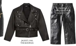  ??  ?? CROPPED TROUSERS, £99.99, H&M STUDIO JACKET, £345, THE KOOPLES