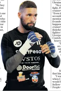  ??  ?? Focused on the job: Tony Bellew works out for tonight’s fight in Manchester against title holder Oleksandr Usyk