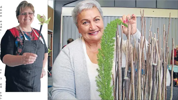  ??  ?? New experience: Tokoroa’s Beverley Gregory missed the chance for a placing at the World Associatio­n Floral Arrangemen­ts but the experience was priceless.