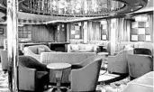  ?? MICHELE SMITH VIA AP ?? A photo taken Friday shows an empty lounge area on the Grand Princess cruise ship.