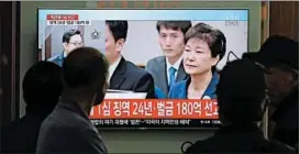  ?? LEE JIN-MAN/AP ?? Park Geun-hye says she’s a victim of “political revenge” and has not attended court.