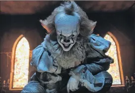  ?? BROOKE PALMER / ASSOCIATED PRESS ?? This image released by Warner Bros. Pictures shows Bill Skarsgard in a scene from “It.”