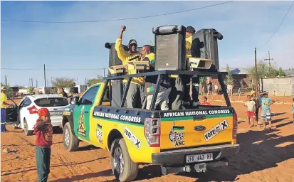  ?? /MYANC ?? The ANC had a vacuum in promoting its manifesto through outdoor advertisin­g, opting for its traditiona­l door-to-door campaign strategy.