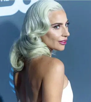  ?? PHOTO D’ARCHIVES, WENN ?? Lady Gaga lors des Critics’ Choice Movie Awards en janvier 2019.