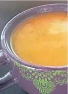  ?? ARLIE DOXTATOR ?? Corn squash soup