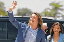 ?? Bob Self / Associated Press ?? Trevor Lawrence receives a warm greeting in Jacksonvil­le from fans anticipati­ng a turnaround in the Jaguars’ fortunes.