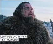  ??  ?? Leonardo DiCaprio in The Revenant.
