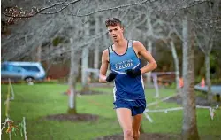  ?? VIRGINIA WOOLF/STUFF ?? Craig Lautenslag­er won the senior men’s title at the New Zealand Cross Country Championsh­ips.