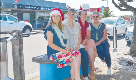  ??  ?? Gearing up for a great Christmas festival are from left Melody Jones, Teresa Qualtrough, Kirsty West and Sue Lemon.