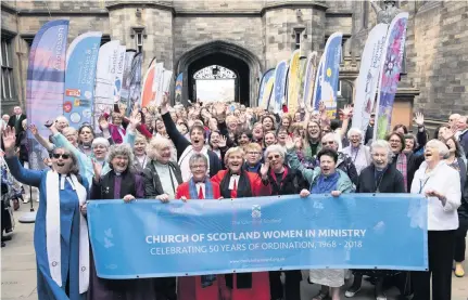  ??  ?? Celebratio­n Hundreds of female ministers and their supporters took part in the occasion